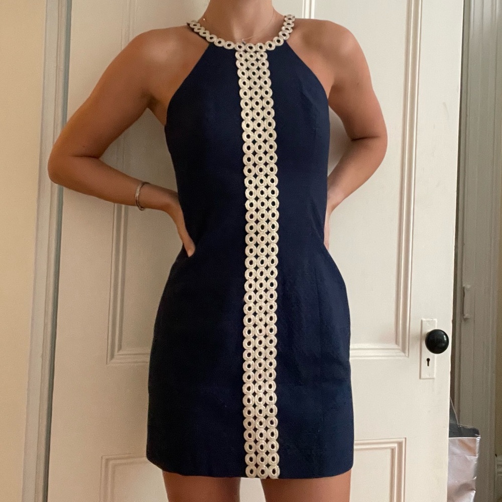 Lilly Pulitzer Navy Shift Dress